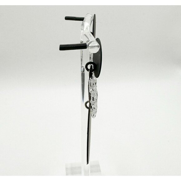 Women's Round Textured Casual Bohemian Hippie Design Earrings NWT - Picture 3 of 4